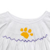 Tiger Smocked Purple/Gold Daygown