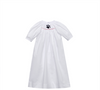 Bulldog Smocked Red/Black Daygown