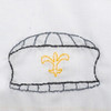 Fleur de Lis Black/Gold Girl Bubble