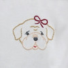 Bulldog Maroon/Gray Knit Girl Bloomer Set