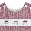 Seminole Face Print Garnet/Gold Shortall