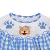 Wildcats Blue/White Smocked Bishop Dress