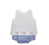 Navy/Orange Diaper Set