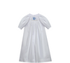 Wildcats Smocked Blue/White Daygown 