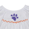 Tiger Smocked Orange/Purple Daygown