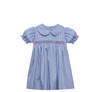 Tiger Navy/Orange Smocked Dress