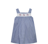 Tiger Paw Print Navy/Orange Dress