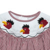 Gamecock Black/Garnet Smocked Bishop Girl Bubble