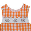 Hound Dog Face Print Orange/White Shortall