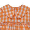 Hound Dog Orange/White Smocked Boy Bubble