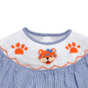Tiger Navy/Orange Smocked Bishop Girl Bubble