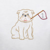 Bulldog w/Flag Maroon/Gray Boy Bubble