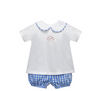 Rebel Blue/Red Knit Boy Short Set