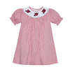 Razorback Red Smocked Bishop Dress