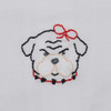 Bulldog Red/Black Knit Girl Bloomer Set