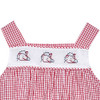 Razorback Face Prints Red/White Dress