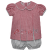Elephant Crimson/Gray 4 Logo Bloomer Set