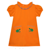 Gator Orange/Blue Dress
