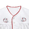 Red/White Unisex Diaper Set
