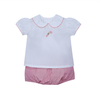 Bailey Girl Diaper Set-Candy Cane