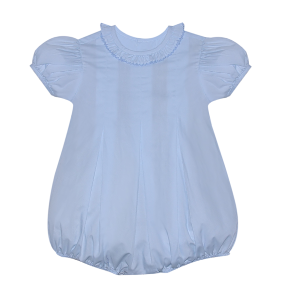 Bubble Baby Gown - Blue Picot Trim main image 1