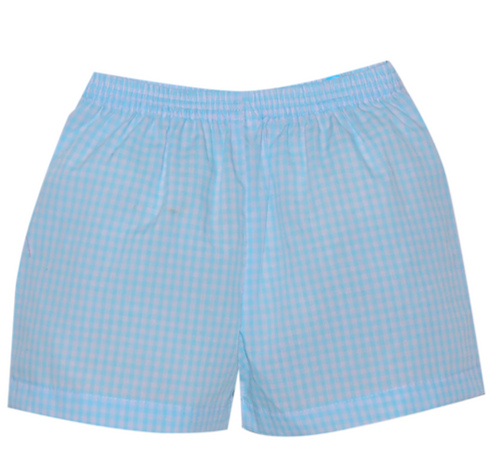 Bennett Seafoam Gingham Short