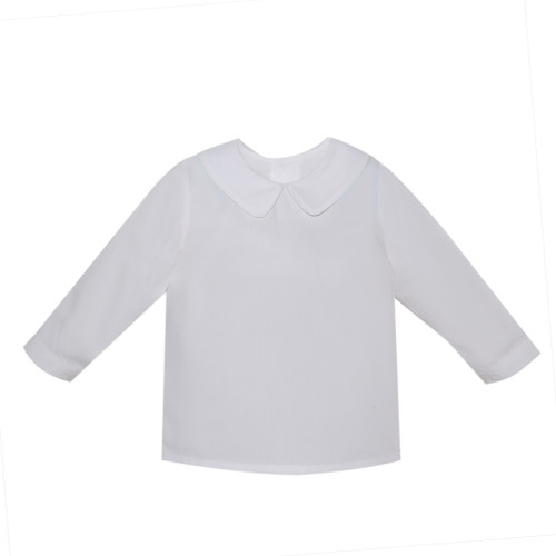 Boy Long Sleeve Piped Shirt