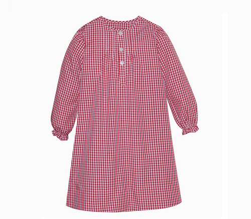 Caroline Red Gingham Gown