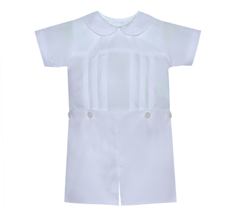 Owen White Button Short