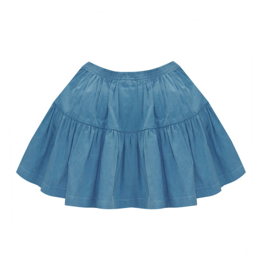 Daphne Cadet Blue Cord Skirt