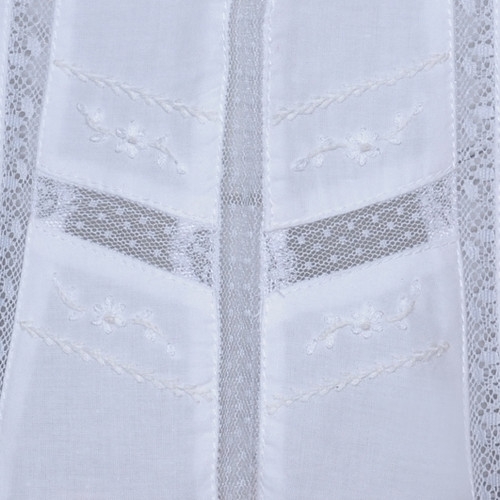 Amelia Dress-White w/ White Embroidery