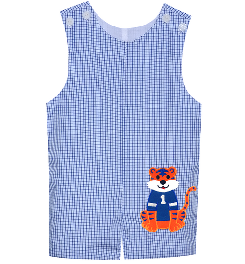 Navy/Orange Shortall with Applique