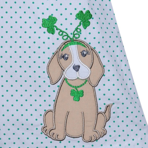 Gemma Girl Bloomer Set-St Patrick Dog