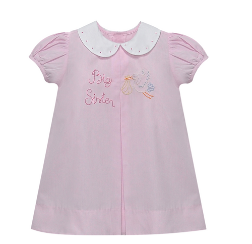 Sydney Dress-Big Sister w/Stork