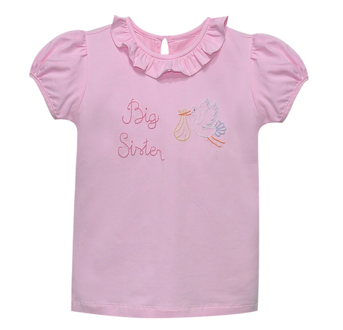 Emma Blouse-Big Sister w/Stork