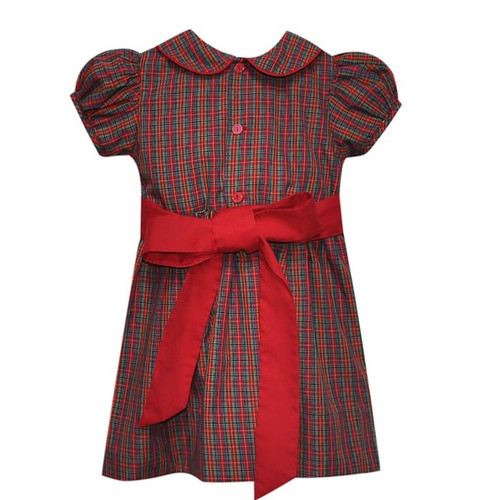 Aria Dress-Red Plaid