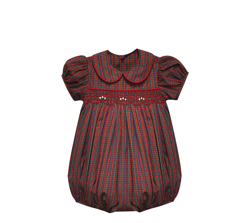 Juliette Girl Bubble-Red Plaid Juliette Girl Bubble-Red Plaid