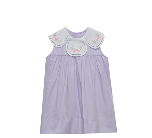 Anna Mae Dress-Violet Vines