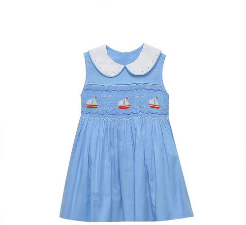 Juliette Dress-Smocked at Sea