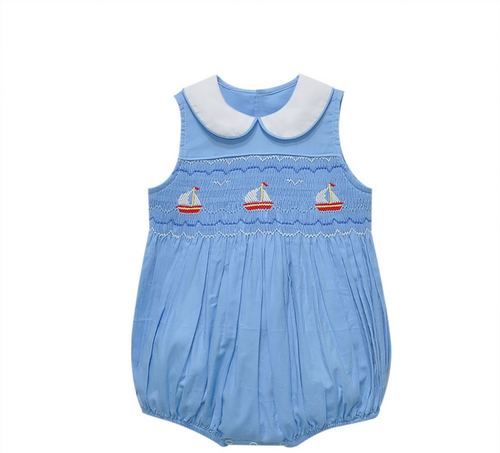 Juliette Boy Bubble-Smocked at Sea