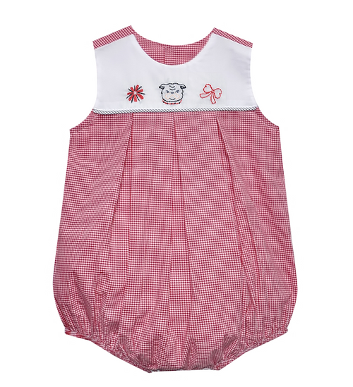 Bulldog Red/Black Girl Bubble