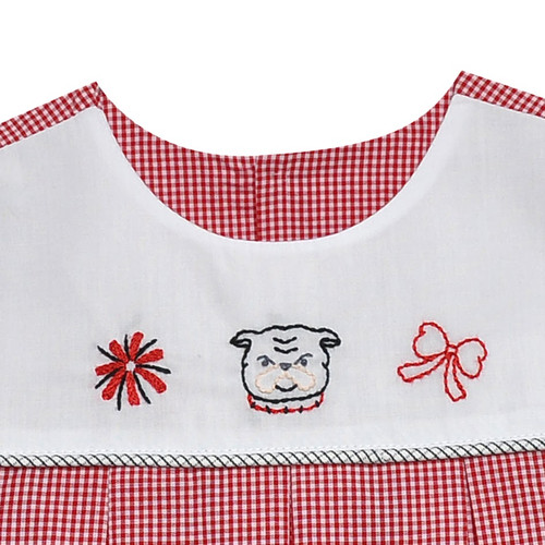 Bulldog  Red/Black  Dress