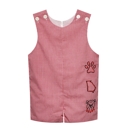 Bulldog Red/Black 3 Logo Shortall