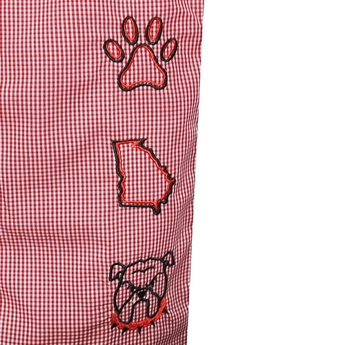 Bulldog Red/Black 3 Logo Shortall