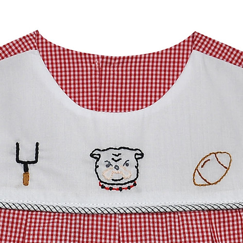 Bulldog Red/Black Boy Bubble