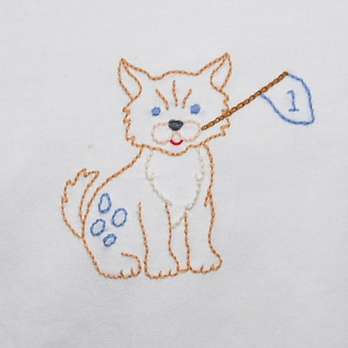 Wildcats w/Flag Blue/White Boy Bubble