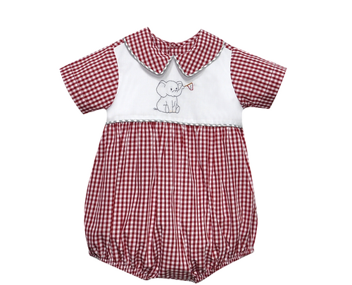 Elephant w/Flag Crimson/Gray Boy Bubble