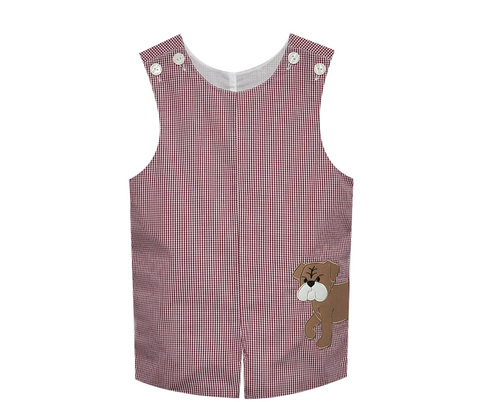 Bulldog Maroon/Gray Shortall