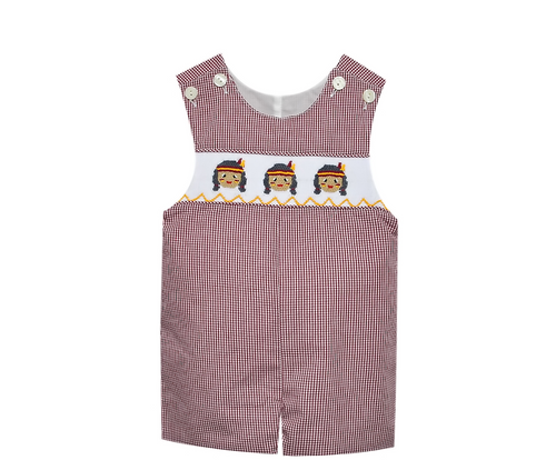 Seminole Garnet/Gold Smocked Shortall