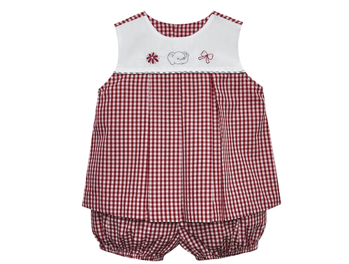 Elephant Crimson/Gray Bloomer Set